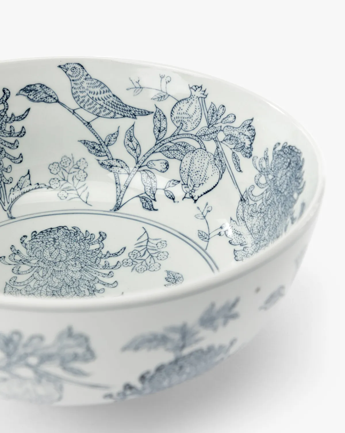 Hand Stamped Botanical Bowl|Creative Co-op Sale