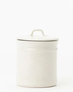 Handled Ceramic Canister|Highland New