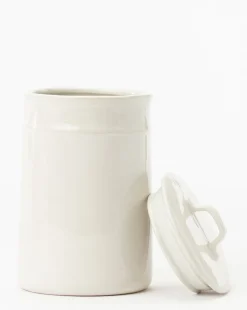 Handled Ceramic Canister|Highland New