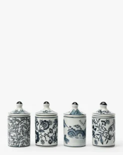Hand-Painted Spice Jars (Set of 4)|Creative Co-op Online