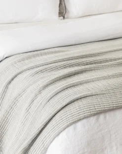 Hanson Striped Cotton Coverlet|Renuka Inc. Clearance