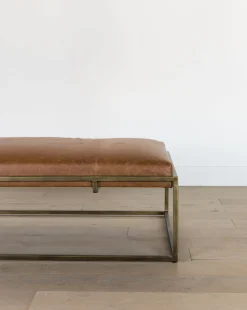 Harlow Leather Coffee Table|Credence Online