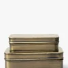 Harriet Brass Boxes (Set of 2)|Creative Co-op
