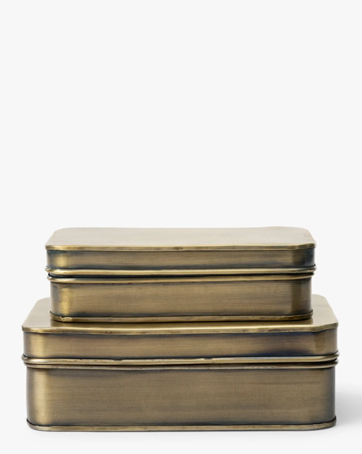 Harriet Brass Boxes (Set of 2)|Creative Co-op