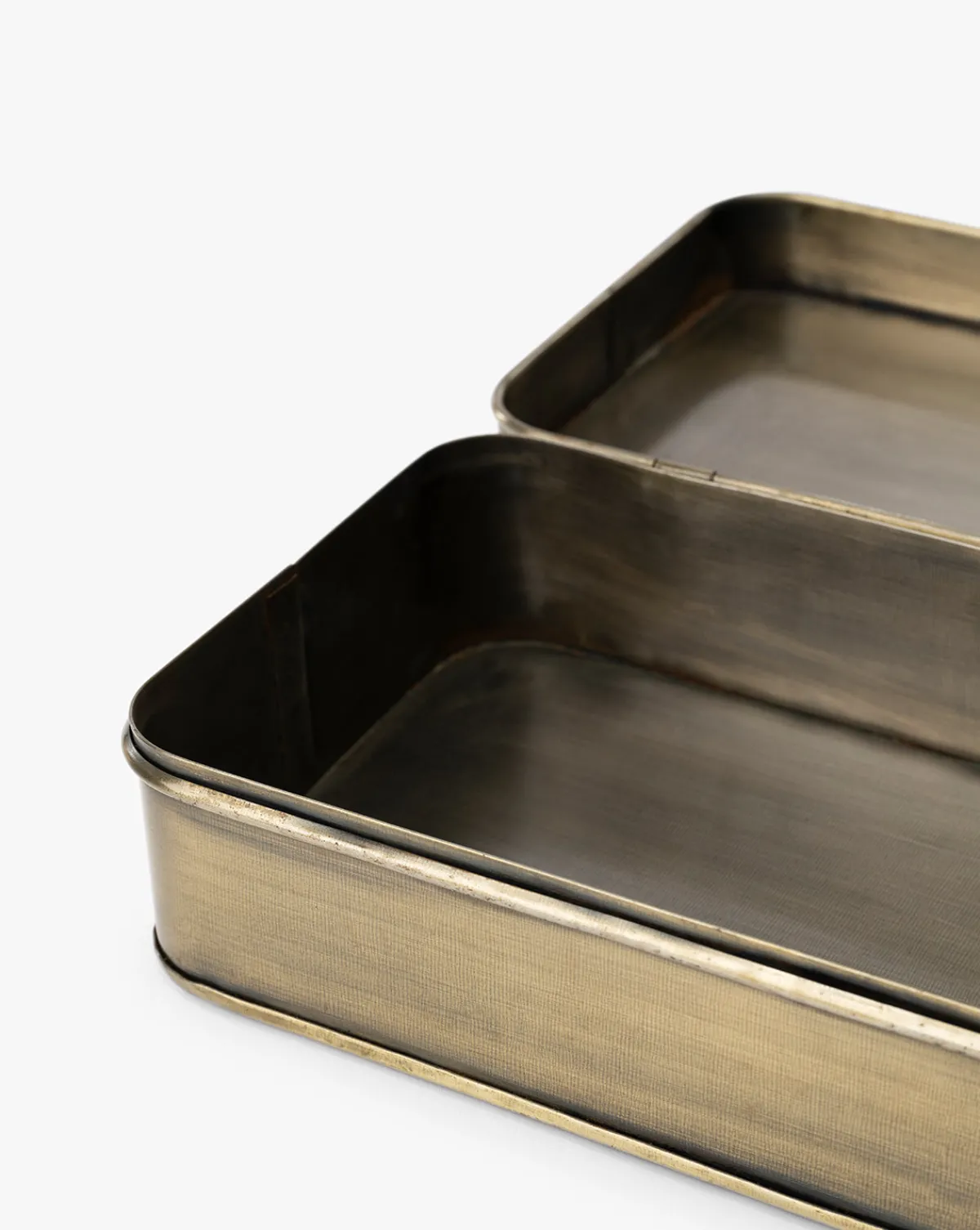 Harriet Brass Boxes (Set of 2)|Creative Co-op