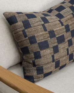 Hedgerow Navy Pillow Cover|TAL HANDWOVEN CLASSICS LLP Outlet