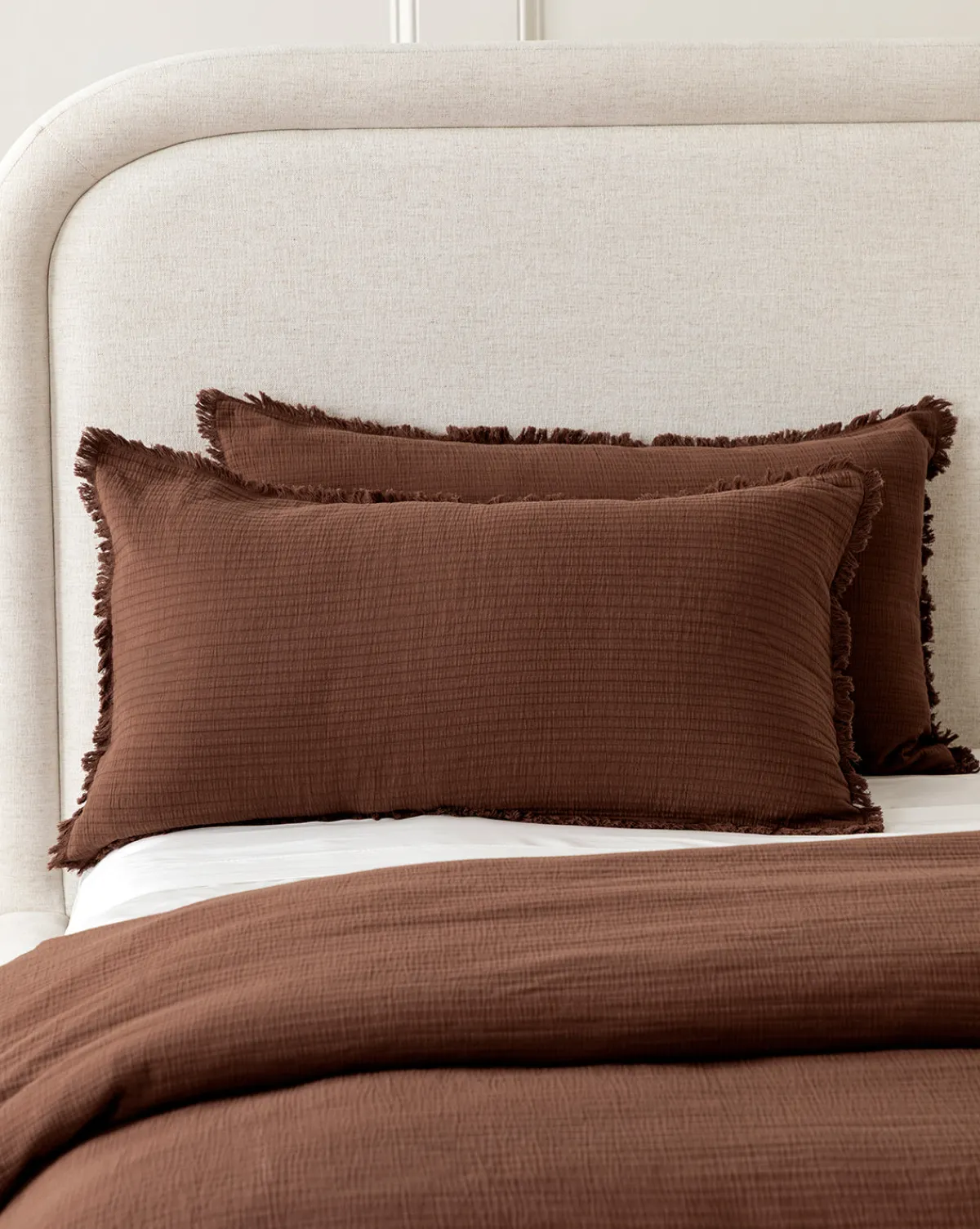 Hendricks Chocolate Cotton Shams (Set of 2)|AAN Clothing New