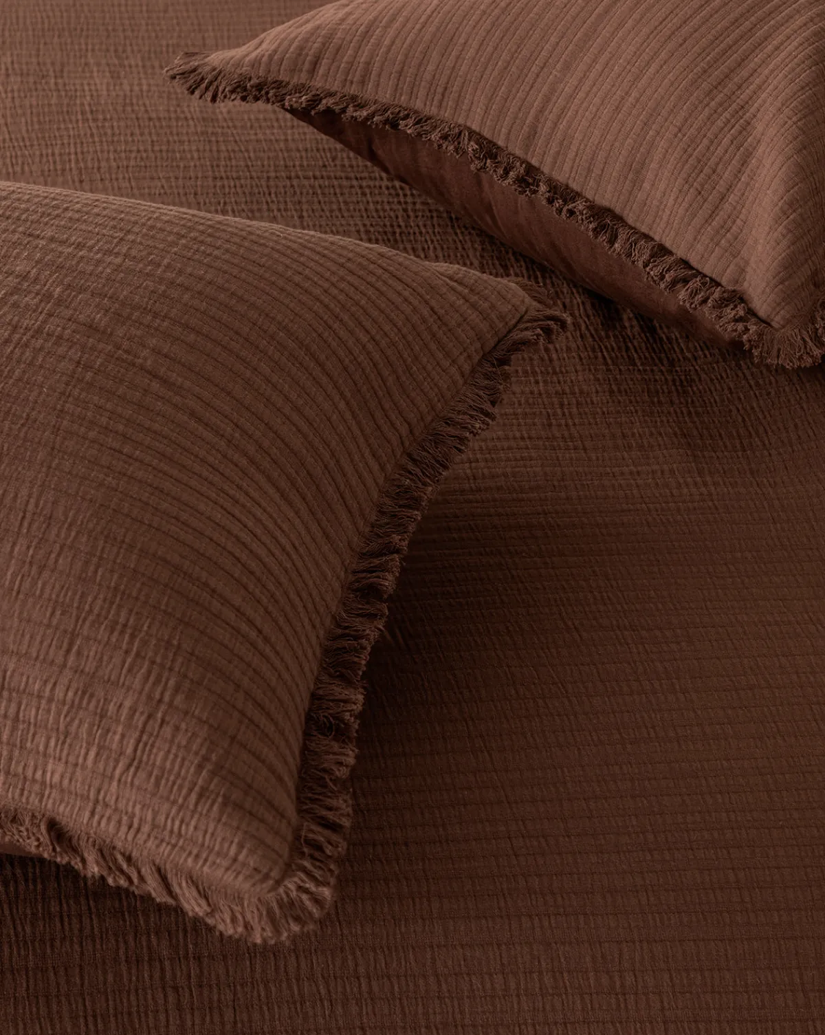 Hendricks Chocolate Cotton Shams (Set of 2)|AAN Clothing New