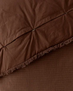 Hendricks Chocolate Cotton Duvet Cover|AAN Clothing Sale