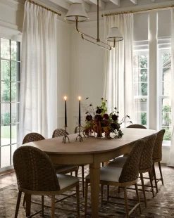 Hughes Oak Extension Dining Table|Makerspalm Sale