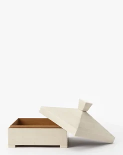 Ivory Lidded Box|Creative Co-op Hot