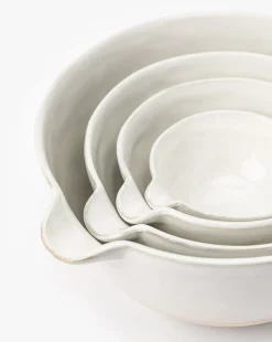 Karina Stoneware Batter Bowls (Set of 4)|Creative Co-op Sale