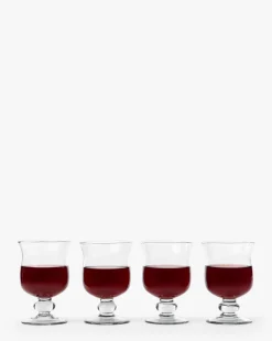 Keely Goblets (Set of 4)|Transparent Overseas Clearance