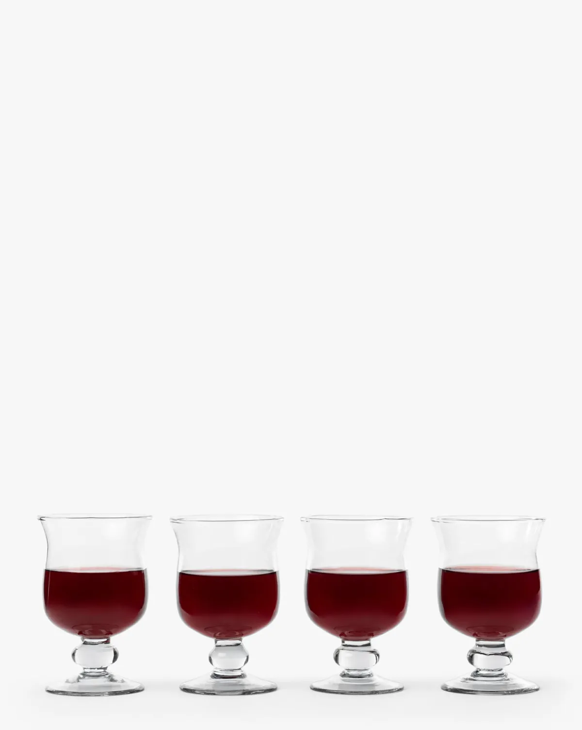 Keely Goblets (Set of 4)|Transparent Overseas Clearance
