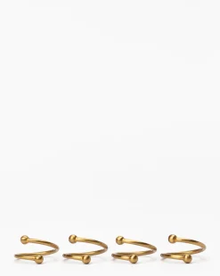 Kinne Metal Napkin Rings (Set of 4)|Venus Aqil New