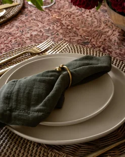 Kinne Metal Napkin Rings (Set of 4)|Venus Aqil New