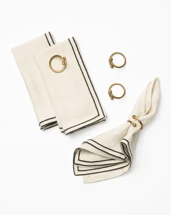 Kinne Metal Napkin Rings (Set of 4)|Venus Aqil New