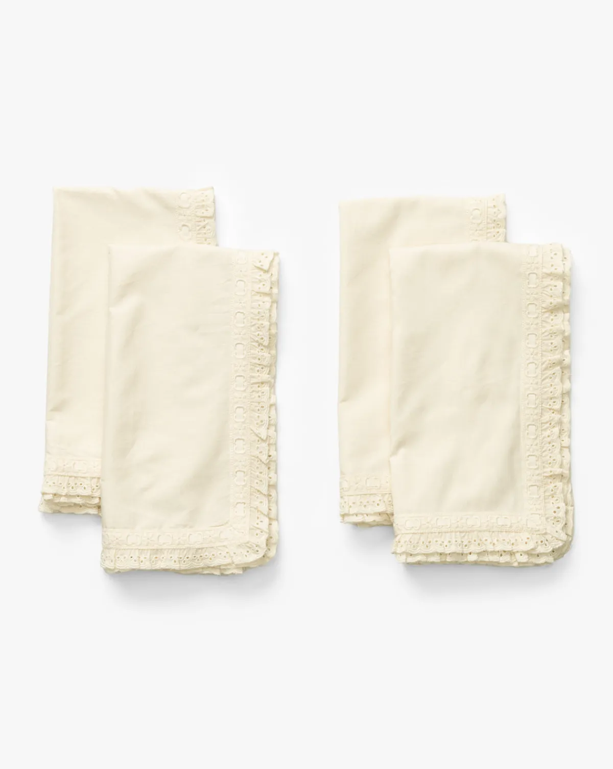 Lace Trim Napkins (Set of 4)|Mega Vick Wear Sale