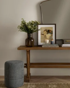 Longmont Suede Ottoman|Made Goods Best