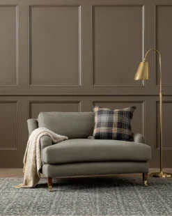 Lucille English Roll Arm Chair and a Half|Community Discount