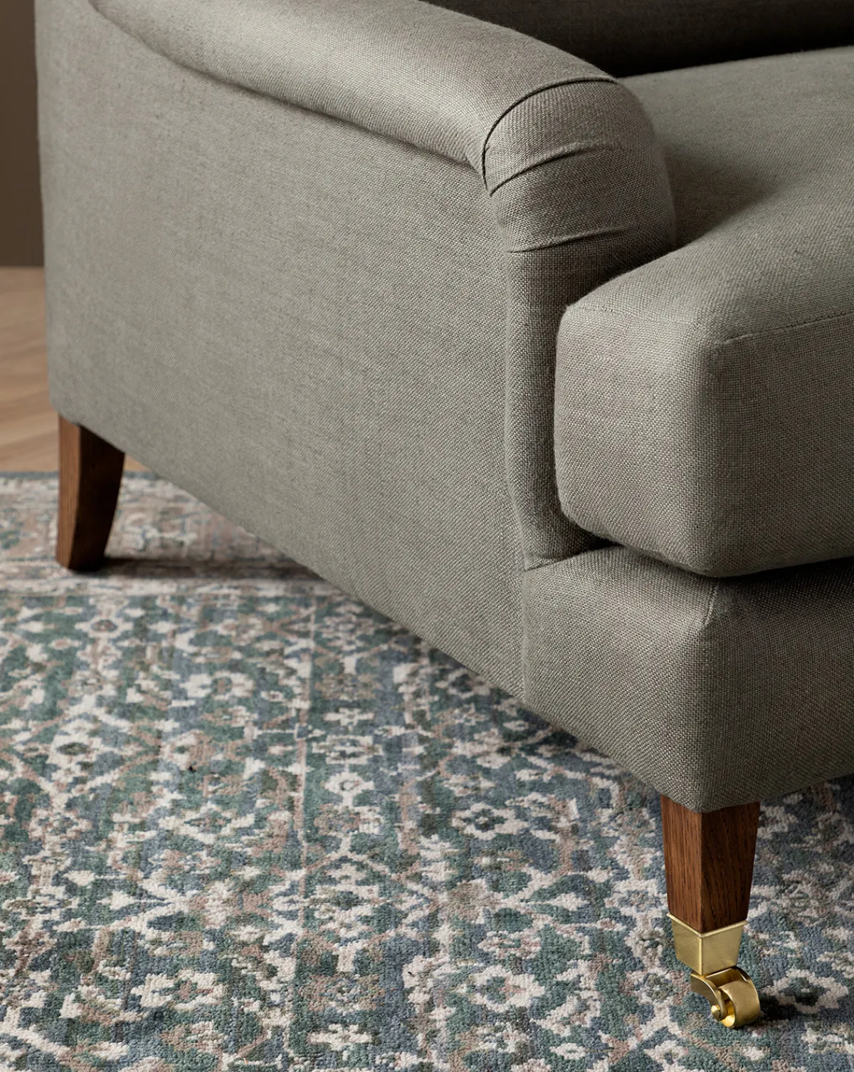 Lucille English Roll Arm Chair and a Half|Community Discount