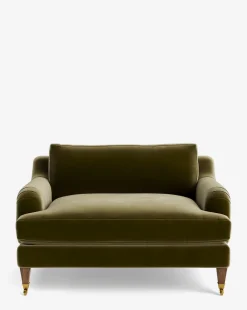 Lucille English Roll Arm Chair and a Half|Community Discount