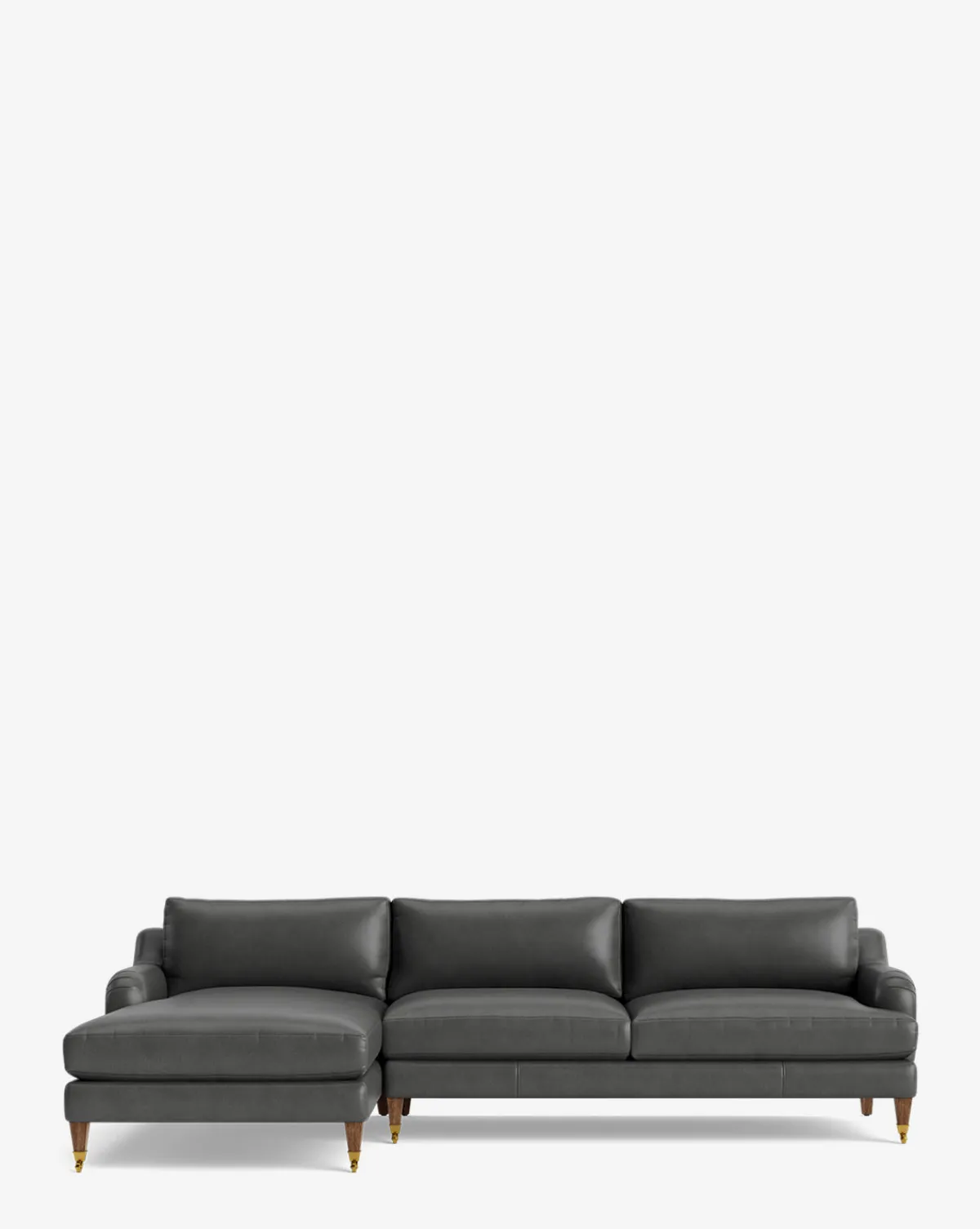 Lucille English Roll Arm Left Chaise Sectional 107"|Community Discount