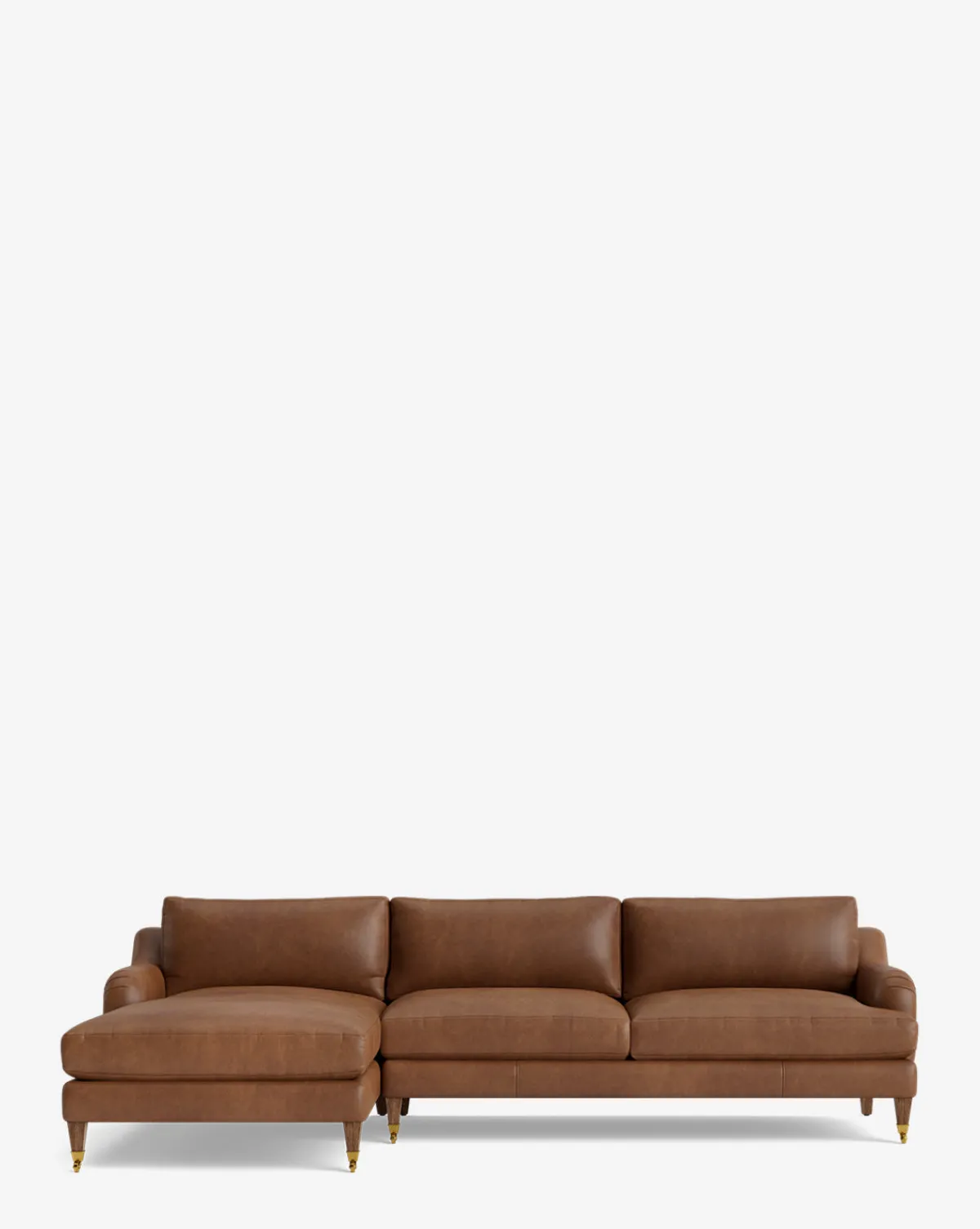 Lucille English Roll Arm Left Chaise Sectional 107"|Community Discount