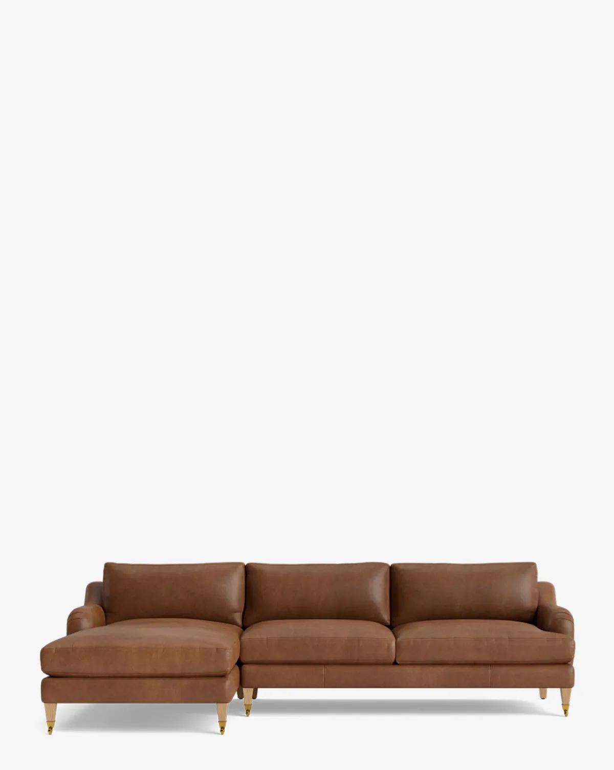 Lucille English Roll Arm Left Chaise Sectional 107"|Community Discount