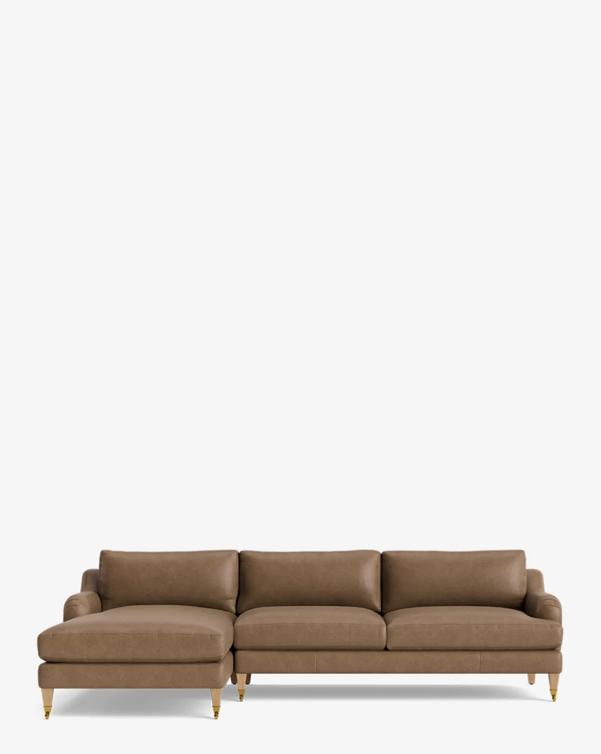Lucille English Roll Arm Left Chaise Sectional 107"|Community Discount