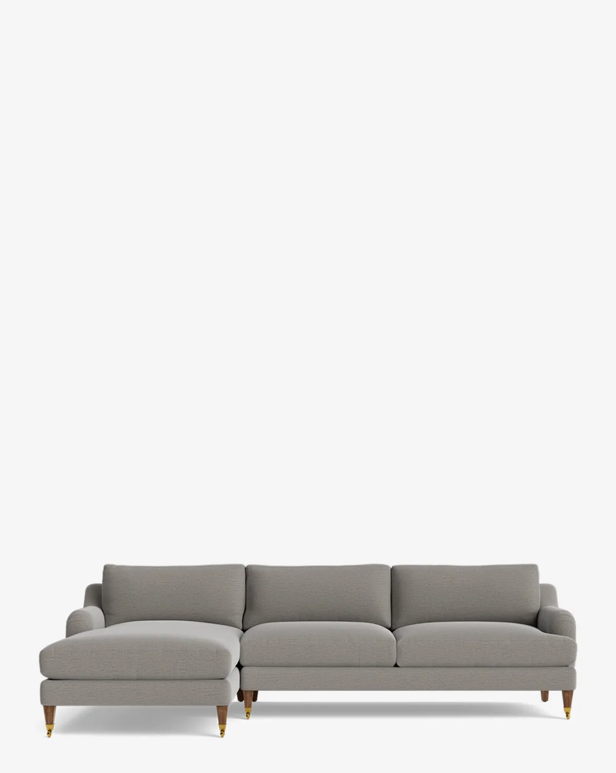 Lucille English Roll Arm Left Chaise Sectional 107"|Community Discount