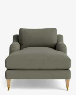 Lucille English Roll Arm Chaise Lounge|Community Clearance