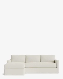 Macy Slipcover Chaise Sectional 101"|Community Best