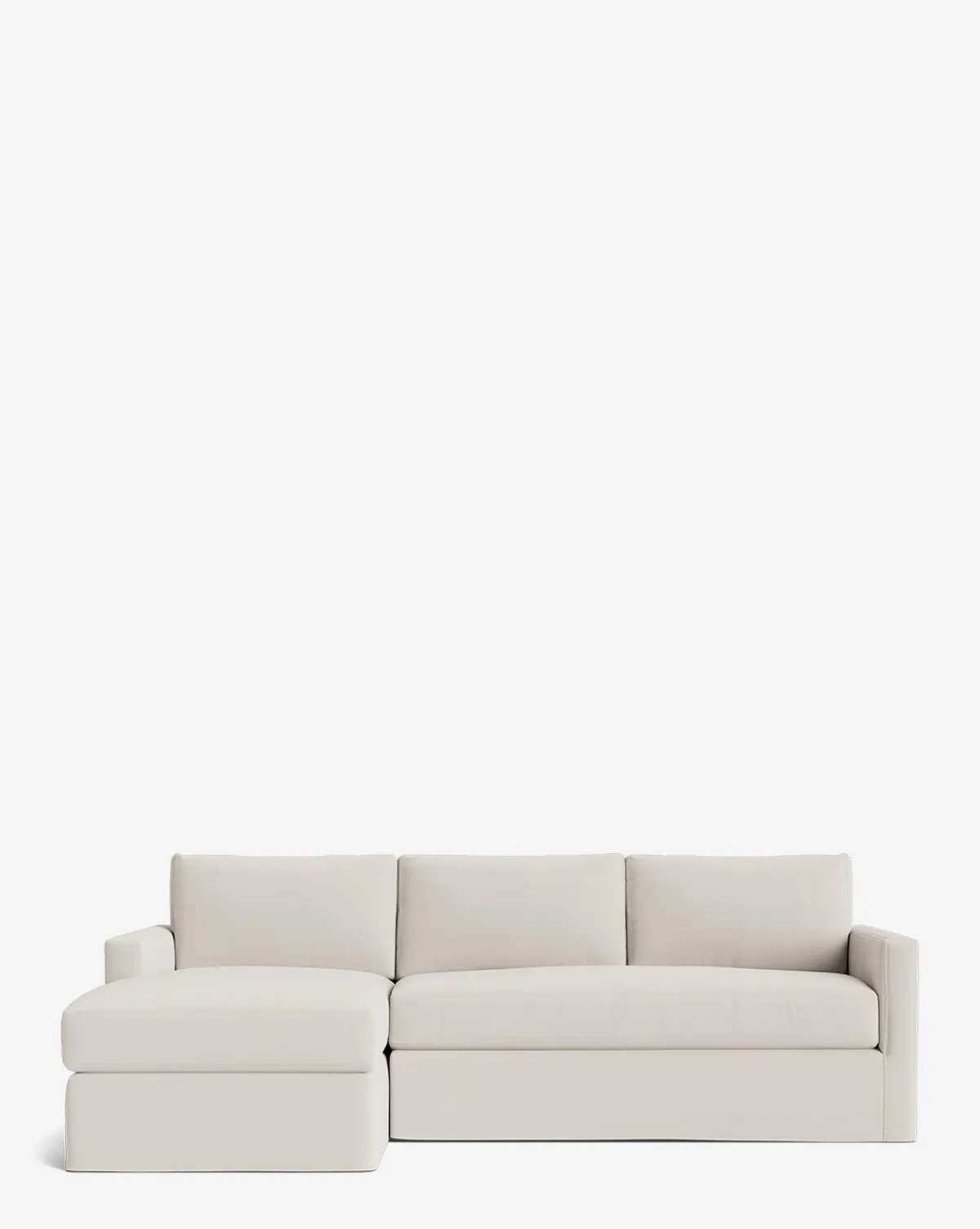Macy Slipcover Chaise Sectional 101"|Community Best