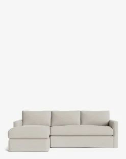 Macy Slipcover Chaise Sectional 101
