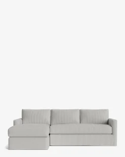 Macy Slipcover Chaise Sectional 101