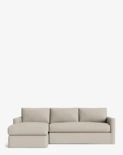Macy Slipcover Chaise Sectional 101