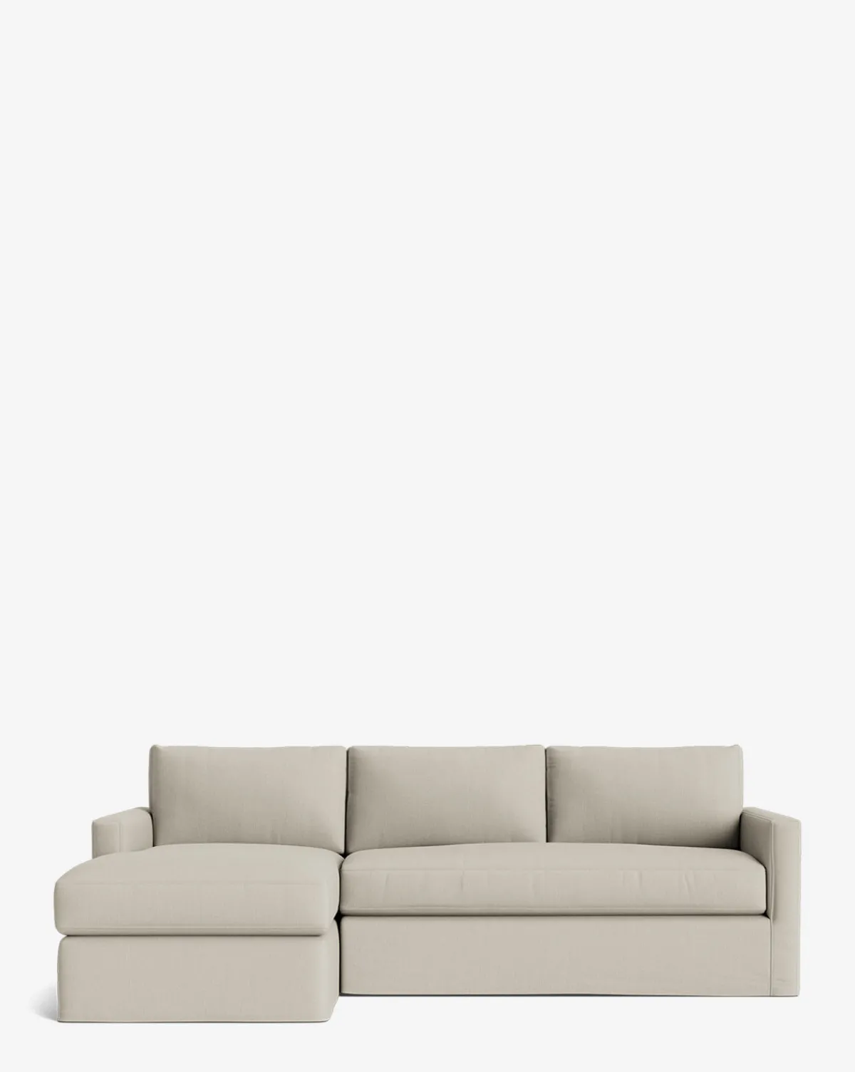 Macy Slipcover Chaise Sectional 101"|Community Best