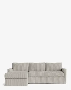 Macy Slipcover Chaise Sectional 101