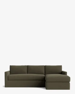Macy Slipcover Chaise Sectional 101