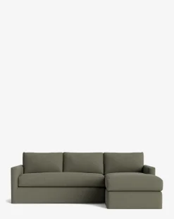 Macy Slipcover Chaise Sectional 101