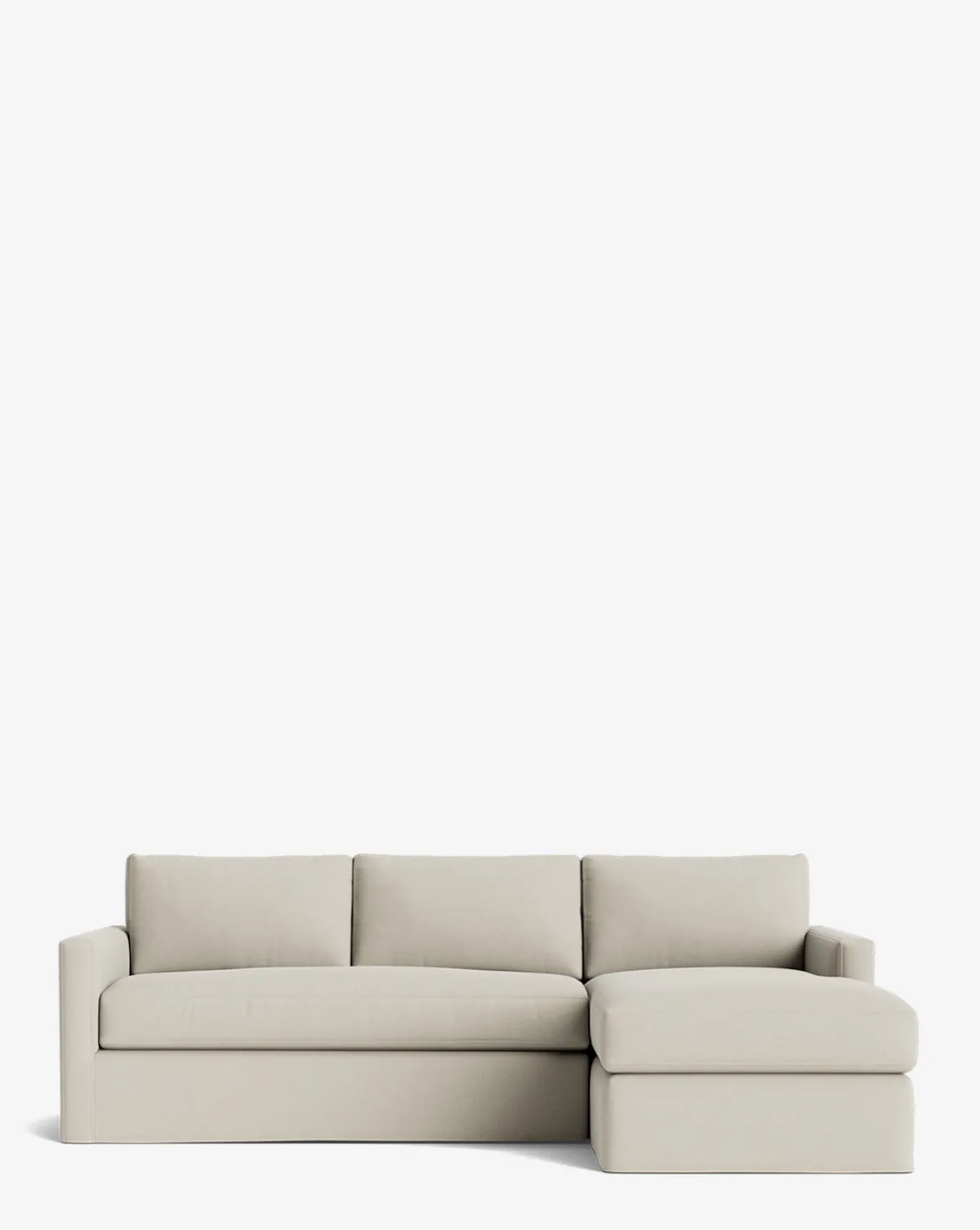 Macy Slipcover Chaise Sectional 101"|Community Best