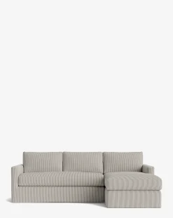 Macy Slipcover Chaise Sectional 101
