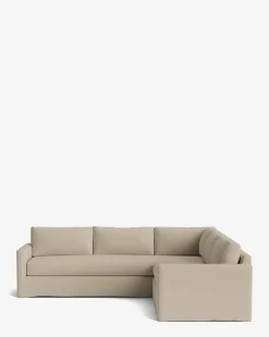 Macy Slipcover L Sectional 108"|Community Hot