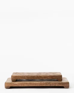Mango Wood Rectangular Pedestal|GOEL EXPORTS Discount