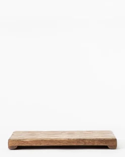 Mango Wood Rectangular Pedestal|GOEL EXPORTS Discount