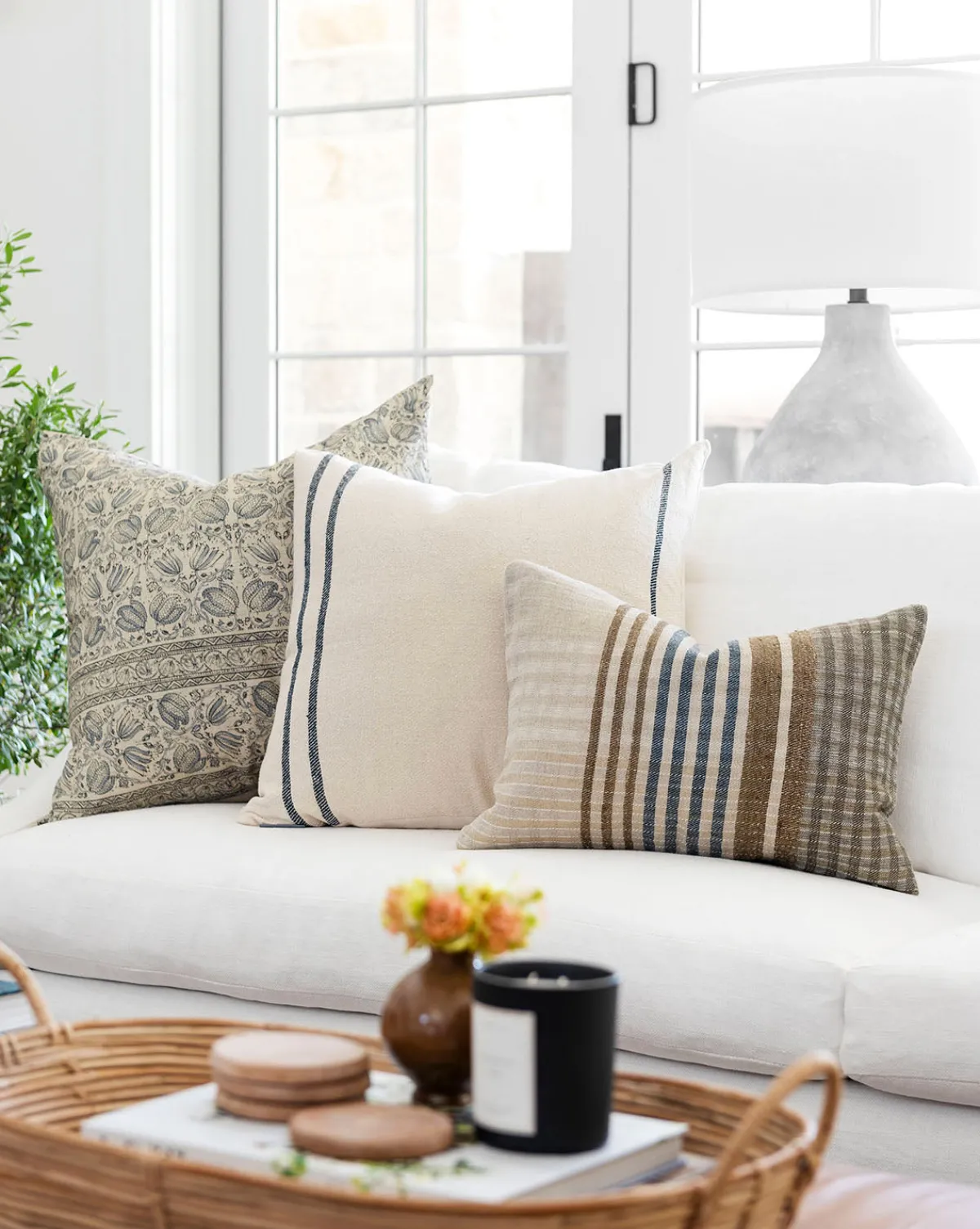 Margaret Stripe Pillow Cover|TAL HANDWOVEN CLASSICS LLP