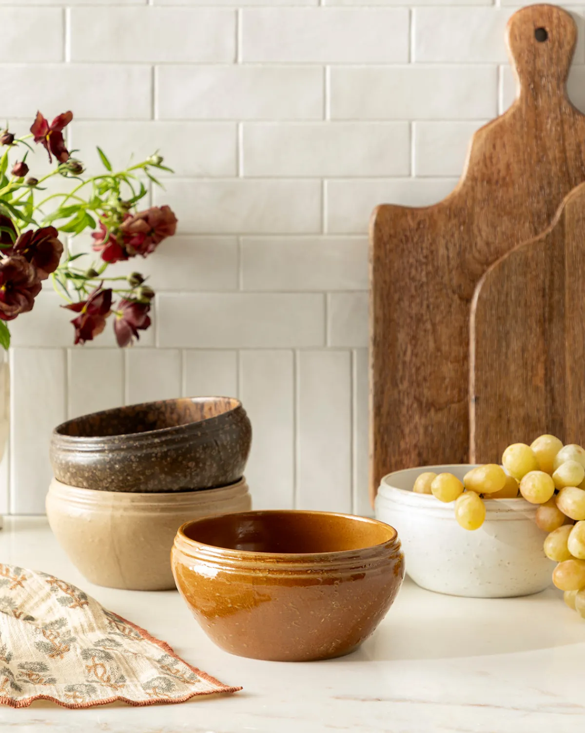 Mariella Stoneware Bowls (Set of 4)|Creative Co-op New