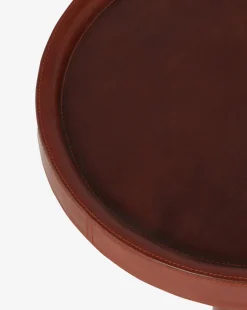 McCoy Leather Side Table|Made Goods Online