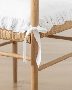 x Loeffler Randall Delilah Broderie Trim Seat Cushion|McGee & Co. Clearance